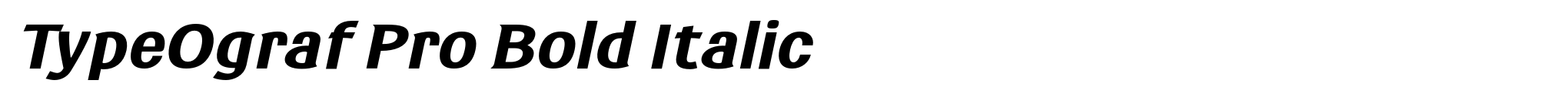 TypeOgraf Pro Bold Italic image